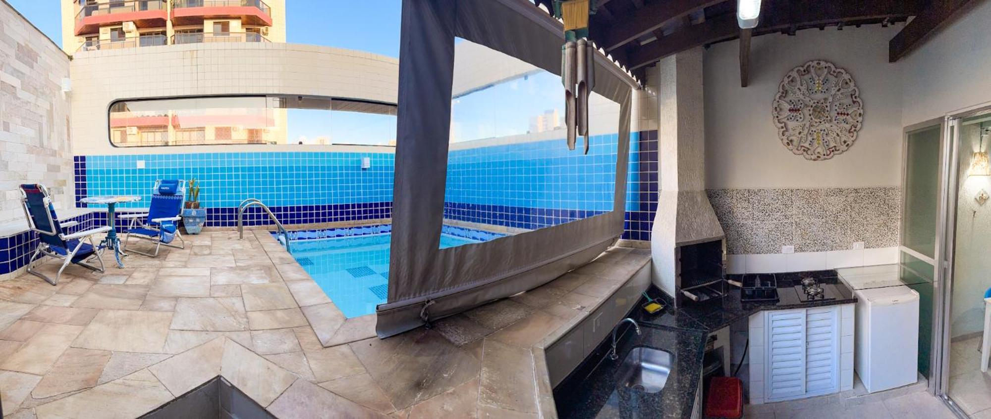 Cobertura 51 De 3 Quartos Com Piscina E Churrasqueira Privativa กัวรูจา ภายนอก รูปภาพ